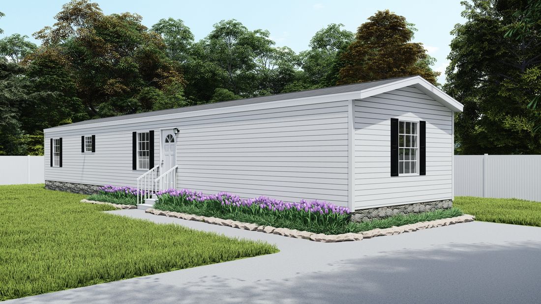 The ULTRA EXCEL 16X66 Exterior. This Manufactured Mobile Home features 3 bedrooms and 2 baths.