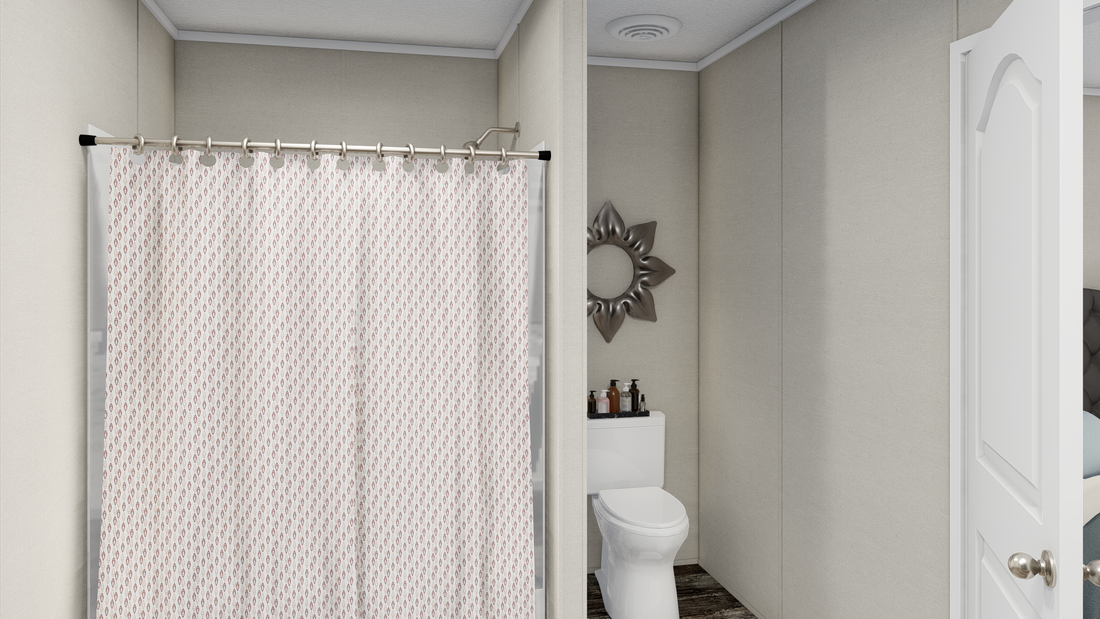 The ANNIVERSARY  EXCEL Primary Bathroom. This Manufactured Mobile Home features 3 bedrooms and 2 baths.