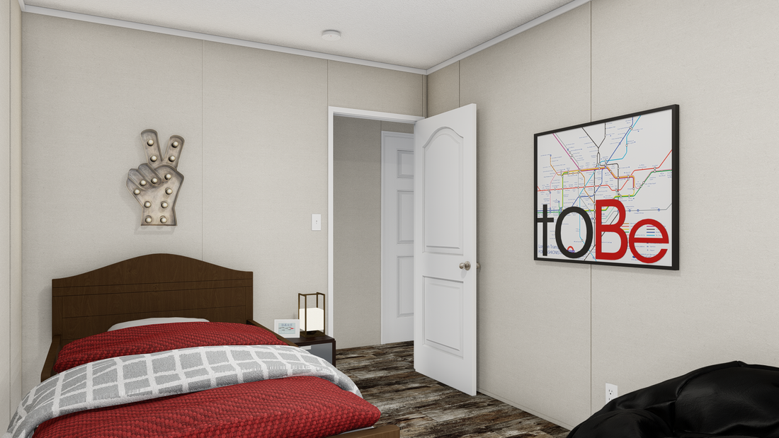 The ANNIVERSARY  EXCEL Bedroom. This Manufactured Mobile Home features 3 bedrooms and 2 baths.
