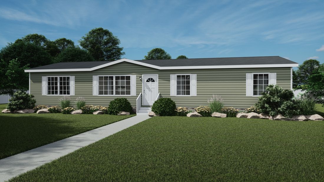 The ULTRA PRO 4 BR 28X60 Exterior. This Manufactured Mobile Home features 4 bedrooms and 2 baths.