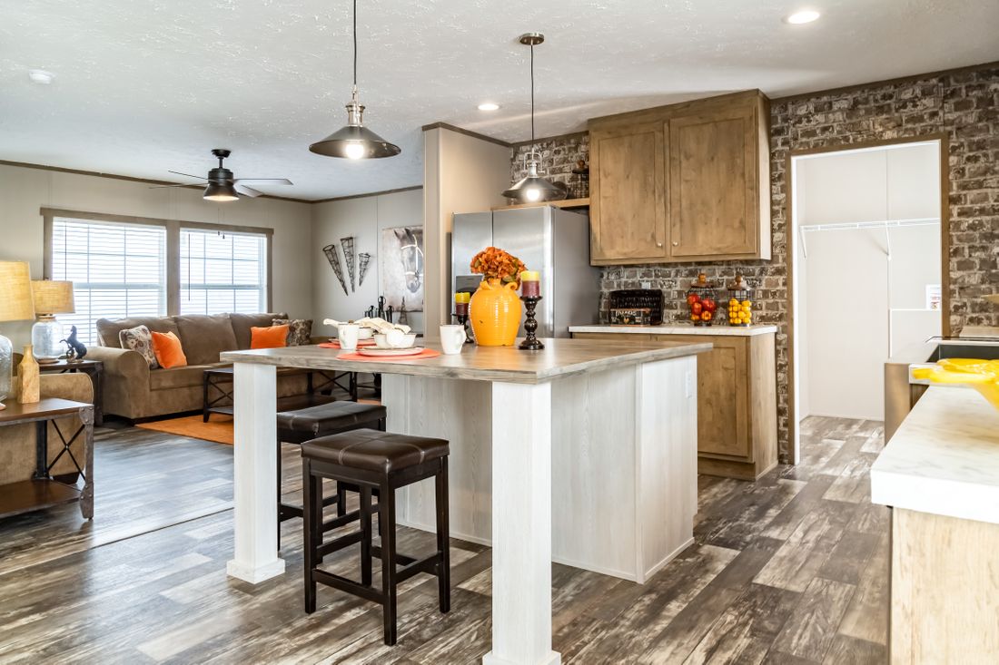 The ULTRA EXCEL 3 BR 28X60 Kitchen. This Manufactured Mobile Home features 3 bedrooms and 2 baths.