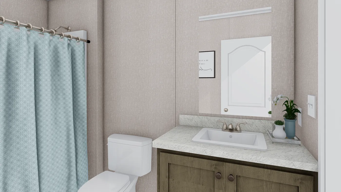 The ULTRA PRO 4 BR 28X68 Guest Bathroom. This Manufactured Mobile Home features 4 bedrooms and 2 baths.
