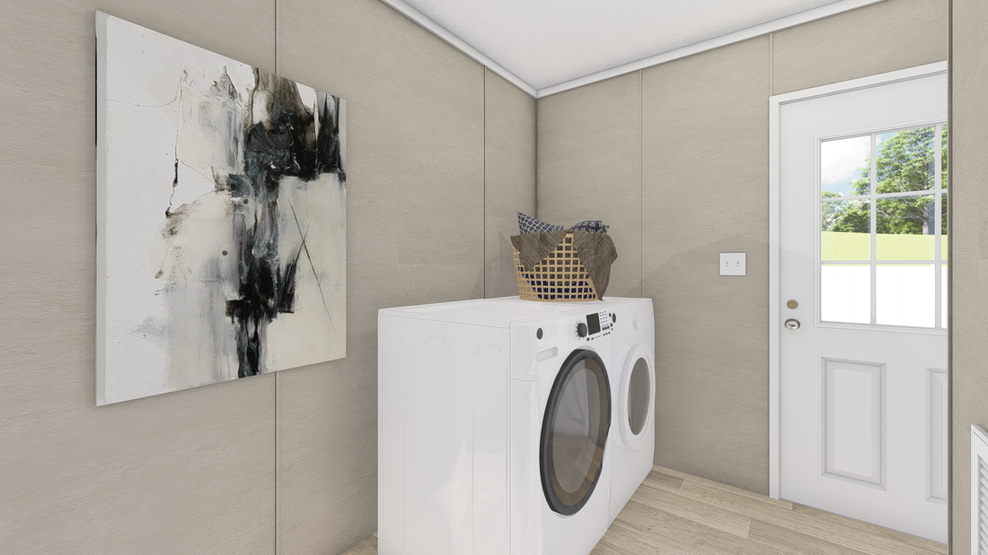The ULTRA PRO HERCULES 28X68 3BR Utility Room. This Manufactured Mobile Home features 3 bedrooms and 2 baths.