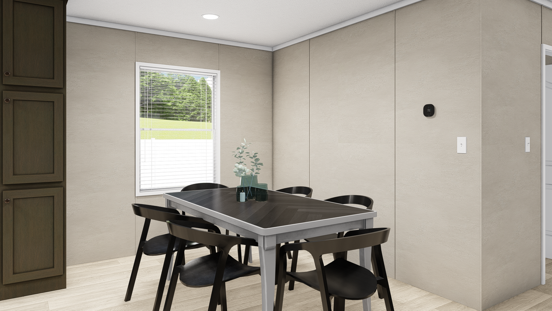 The ULTRA PRO HERCULES 28X68 3BR Dining Area. This Manufactured Mobile Home features 3 bedrooms and 2 baths.