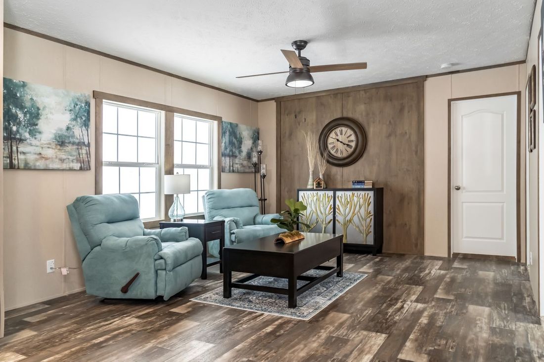The ULTRA EXCEL 3 BR 28X56 Family Room. This Manufactured Mobile Home features 3 bedrooms and 2 baths.