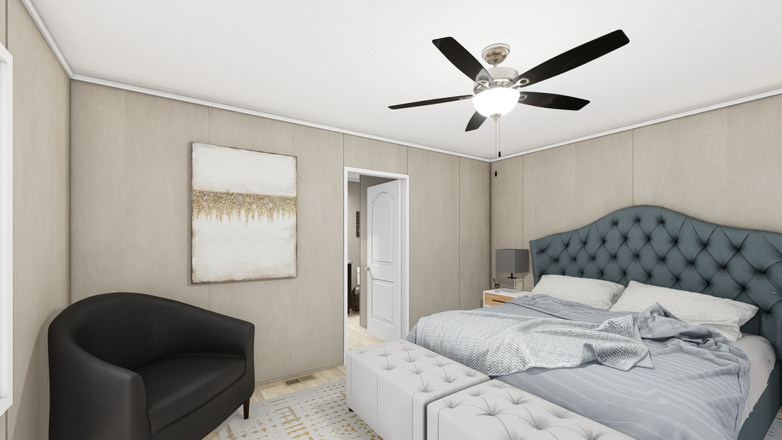 The ULTRA EXCEL FLEX 16X76 Primary Bathroom. This Manufactured Mobile Home features 3 bedrooms and 2 baths.