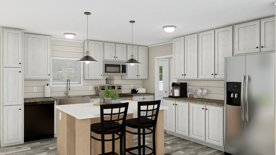 The ULTRA EXCEL BIG BOY 4 BR 32X76 Kitchen. This Manufactured Mobile Home features 4 bedrooms and 2 baths.