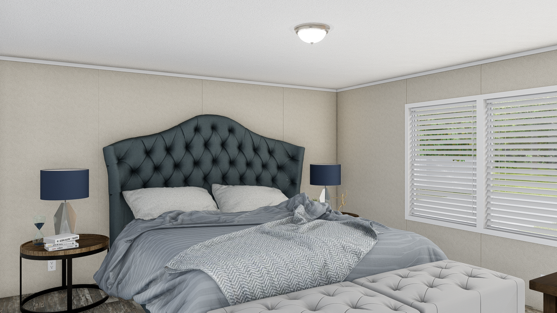 The ULTRA EXCEL BIG BOY 4 BR 32X76 Primary Bedroom. This Manufactured Mobile Home features 4 bedrooms and 2 baths.