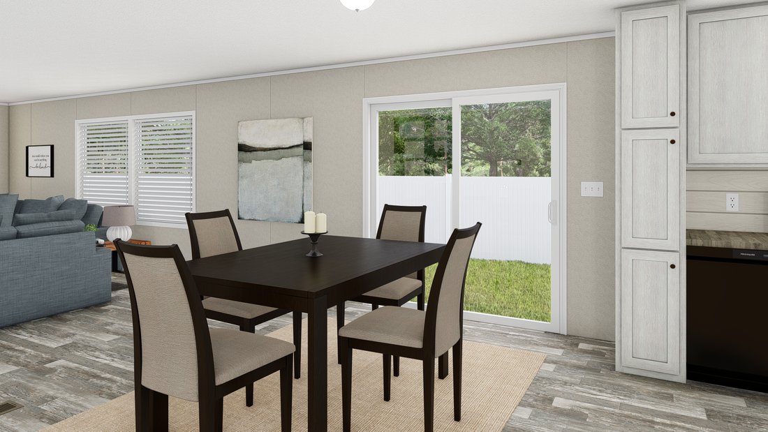 The ULTRA EXCEL BIG BOY 4 BR 32X76 Dining Area. This Manufactured Mobile Home features 4 bedrooms and 2 baths.